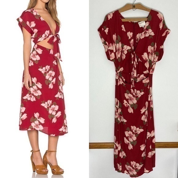 Privacy Please Allard floral peekaboo dress size L - Picture 1 of 16